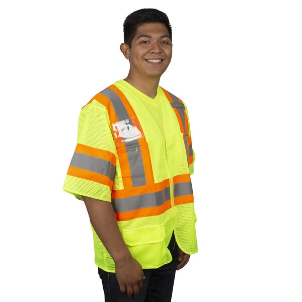 Cordova Safety Vest, COR-BRITE, Type R, Class 3, Lime, 4XL V32014XL - main